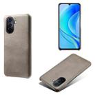 For Huawei Enjoy 50 Calf Texture PC + PU Phone Case(Grey) - 1