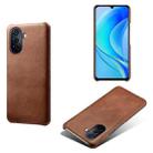 For Huawei Enjoy 50 Calf Texture PC + PU Phone Case(Brown) - 1