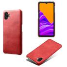 For Samsung Galaxy Xcover6 Pro Calf Texture PC + PU Phone Case(Red) - 1