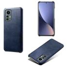 For Xiaomi 12 Lite Eurasian Calf Texture PC + PU Phone Case(Blue) - 1