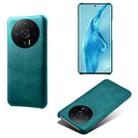 For Xiaomi 12S Ultra Calf Texture PC + PU Phone Case(Green) - 1