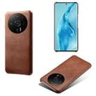 For Xiaomi 12S Ultra Calf Texture PC + PU Phone Case(Brown) - 1