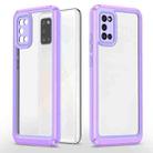 For Samsung Galaxy A02s / A03s / A02 Bright Skin Feel PC + TPU Protective Phone Case(Purple+Purple) - 1