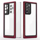 For Samsung Galaxy Note20 Ultra Bright Skin Feel PC + TPU Protective Phone Case(Black+Red) - 1