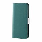 For Samsung Galaxy Note20 Candy Color Litchi Texture Leather Phone Case(Dark Green) - 2