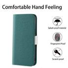 For Samsung Galaxy Note20 Candy Color Litchi Texture Leather Phone Case(Dark Green) - 7