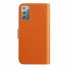 For Samsung Galaxy Note20 Candy Color Litchi Texture Leather Phone Case(Orange) - 3