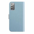 For Samsung Galaxy Note20 Candy Color Litchi Texture Leather Phone Case(Light Blue) - 3