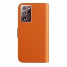 For Samsung Galaxy Note20 Ultra Candy Color Litchi Texture Leather Phone Case(Orange) - 3