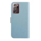 For Samsung Galaxy Note20 Ultra Candy Color Litchi Texture Leather Phone Case(Light Blue) - 3
