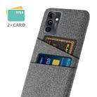 For Huawei Maimang 11 Cloth Coated Hard Plastic Card Slots Phone Case(Grey) - 4