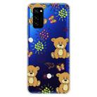 For Huawei Honor V30 Lucency Painted TPU Protective Case(Brown Bear) - 1