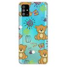 For Galaxy S20+ Lucency Painted TPU Protective Case(Brown Bear) - 1