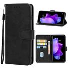 For Tecno Spark 9T Leather Phone Case(Black) - 1