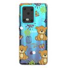 For Galaxy S20 Ultra Lucency Painted TPU Protective Case(Brown Bear) - 1