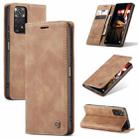 For Xiaomi Redmi Note 11 4G/Note 11S Global CaseMe 013 Multifunctional Horizontal Flip Leather Phone Case(Brown) - 1