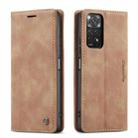 For Xiaomi Redmi Note 11 4G/Note 11S Global CaseMe 013 Multifunctional Horizontal Flip Leather Phone Case(Brown) - 2