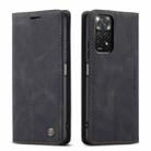 For Xiaomi Redmi Note 11 4G/Note 11S Global CaseMe 013 Multifunctional Horizontal Flip Leather Phone Case(Black) - 2