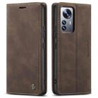 For Xiaomi 12 Pro CaseMe 013 Multifunctional Horizontal Flip Leather Phone Case(Coffee) - 2