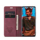 For Xiaomi 12 Pro CaseMe 013 Multifunctional Horizontal Flip Leather Phone Case(Wine Red) - 3