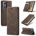 For Xiaomi 12/12X CaseMe 013 Multifunctional Horizontal Flip Leather Phone Case(Coffee) - 1