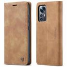 For Xiaomi 12/12X CaseMe 013 Multifunctional Horizontal Flip Leather Phone Case(Brown) - 2
