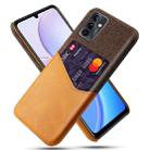 For Huawei Maimang 11 Cloth Texture Card Slot PC Leather Phone Case(Orange) - 1