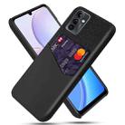 For Huawei Maimang 11 Cloth Texture Card Slot PC Leather Phone Case(Black) - 1