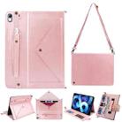 Envelope Solid Color Leather Tablet Case For iPad Air 2022 / 2020(Rose Gold) - 1