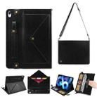 Envelope Solid Color Leather Tablet Case For iPad Air 2022 / 2020(Black) - 1
