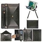 Envelope Solid Color Leather Tablet Case For iPad 9.7 2018 / 2017(Black) - 1