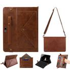 For Microsoft Surface Go 1 / 2 / 3 Envelope Solid Color Leather Tablet Case(Brown) - 1