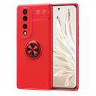 For Honor 70 Pro Metal Ring Holder TPU Phone Case(Red) - 1