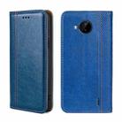 For Nokia C20 Plus Grid Texture Magnetic Flip Leather Phone Case(Blue) - 1