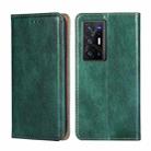 For vivo X70 Pro Plus Gloss Oil Solid Color Magnetic Leather Phone Case(Green) - 1