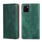 For vivo Y15s Global Gloss Oil Solid Color Magnetic Leather Phone Case(Green) - 1