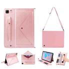 For Samsung Galaxy Tab A8 X200/X205C Envelope Solid Color Leather Tablet Case(Rose Gold) - 1