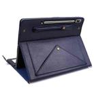 For Samsung Galaxy Tab S8+ Envelope Solid Color Leather Tablet Case(Blue) - 5