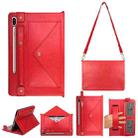 For Samsung Galaxy Tab S6 T860/T865 Envelope Solid Color Leather Tablet Case(Red) - 1