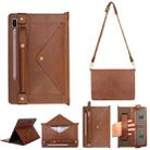 For Samsung Galaxy Tab S6 T860/T865 Envelope Solid Color Leather Tablet Case(Brown) - 1