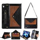Envelope Color Matching Leather Tablet Case For iPad Air 2022 / 2020(Black Brown) - 1