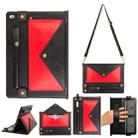 Envelope Color Matching Leather Tablet Case For iPad mini 2019 / 4 / 3 / 2 / 1(Black Red) - 1