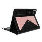 Envelope Color Matching Leather Tablet Case For iPad mini 6(Black Rose Gold) - 5