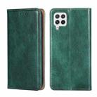 For Samsung Galaxy A22 4G Gloss Oil Solid Color Magnetic Leather Phone Case(Green) - 1