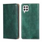 For Samsung Galaxy A22 5G Gloss Oil Solid Color Magnetic Leather Phone Case(Green) - 1