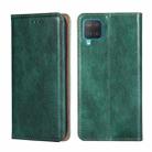 For Samsung Galaxy M12 / F12 Gloss Oil Solid Color Magnetic Leather Phone Case(Green) - 1
