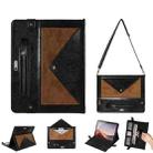 For Microsoft Surface Go 1 / 2 / 3 Envelope Color Matching Leather Tablet Case(Black Brown) - 1