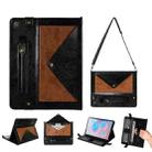 For Samsung Galaxy Tab A7 T500/T505 Envelope Color Matching Leather Tablet Case(Black Brown) - 1