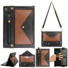 For Samsung Galaxy Tab S5e T720 Envelope Color Matching Leather Tablet Case(Black Brown) - 1