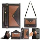 For Samsung Galaxy Tab S6 T860 Envelope Color Matching Leather Tablet Case(Black Brown) - 1